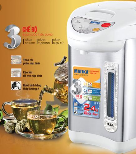 Bình thủy điện matika mtk-8145