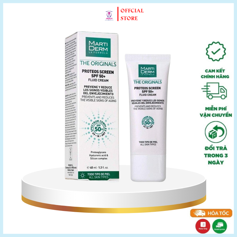 Kem chống nắng MartiDerm the Originals duy trì độ ẩm cải thiện sắc tố da SPF50+++40ml