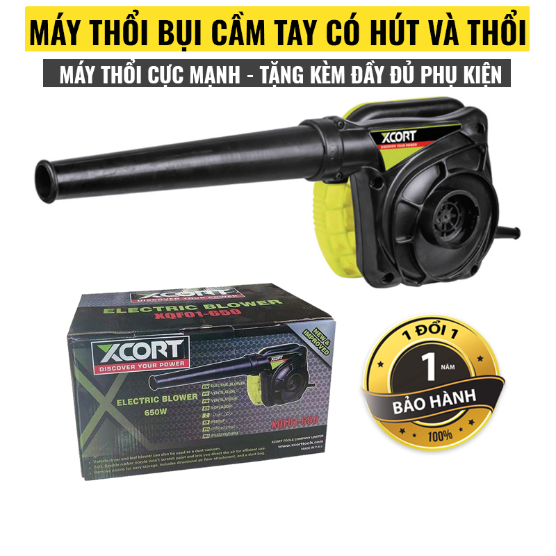 Máy thổi hút bụi 2 chiều Máy thổi bụi áp lực mạnh 650W Chính Hãng