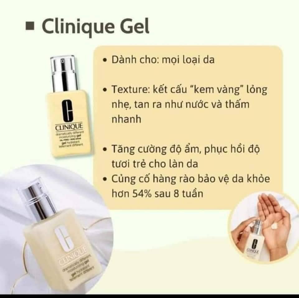 Trả order- dưỡng ẩm clinique gel vàng cho da dầu