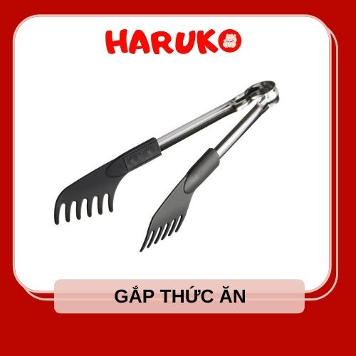 Kẹp gắp thức ăn inox nhựa chịu nhiệt nội địa Nhật