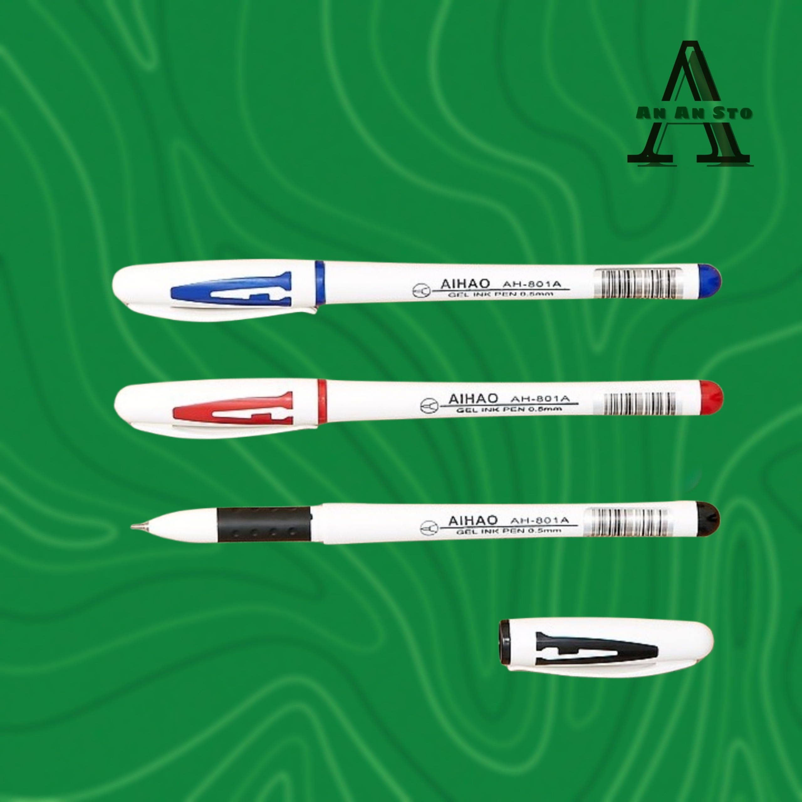Combo 10 bút bi nước aihao ah-801a - loại tốt