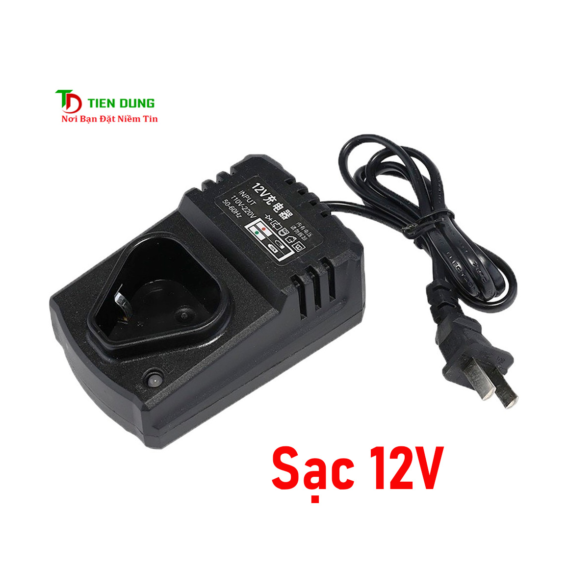 Sạc pin 3s 12v cho các dòng máy khoan pin 12v, có đèn báo
