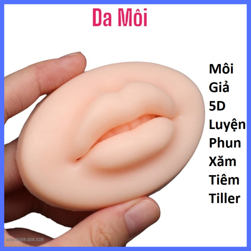 Môi tập phun xăm 5d silicon mềm, da môi gỉa học tập luyện phun xăm,môi tập tiêm tiller, môi giả 5d siêu thực_da môi học xăm