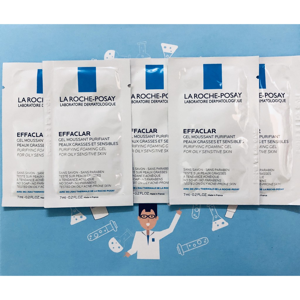 Sample sữa rửa mặt la roche posay cho da dầu nhạy cảm 7ml