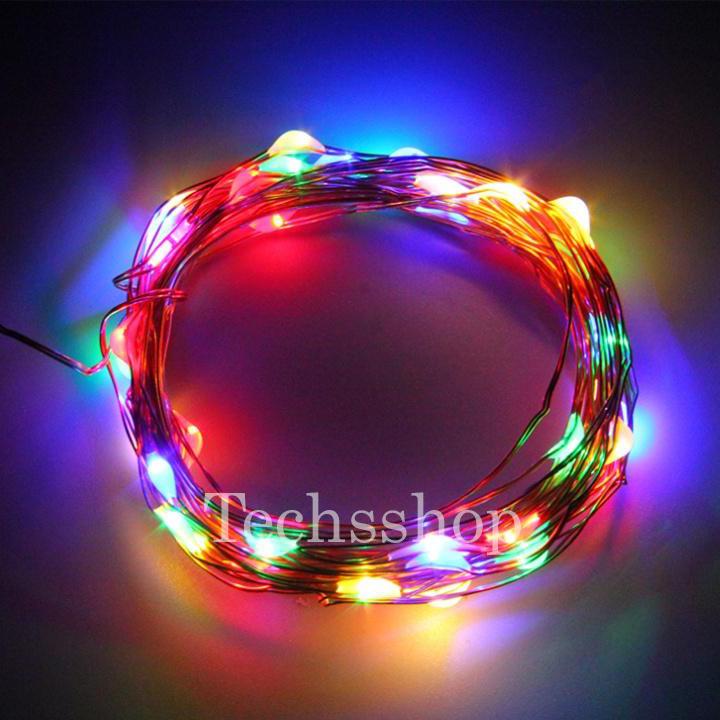 Đèn led trang trí đom đóm dài 5m nhiều màu - Đèn led dây trang trí sinh nhật - Đèn trang trí nhà cửa tết - Decor phụ kiện trang trí noel, đám cưới - Lễ hội hội nghị tiệc - Happy birthday