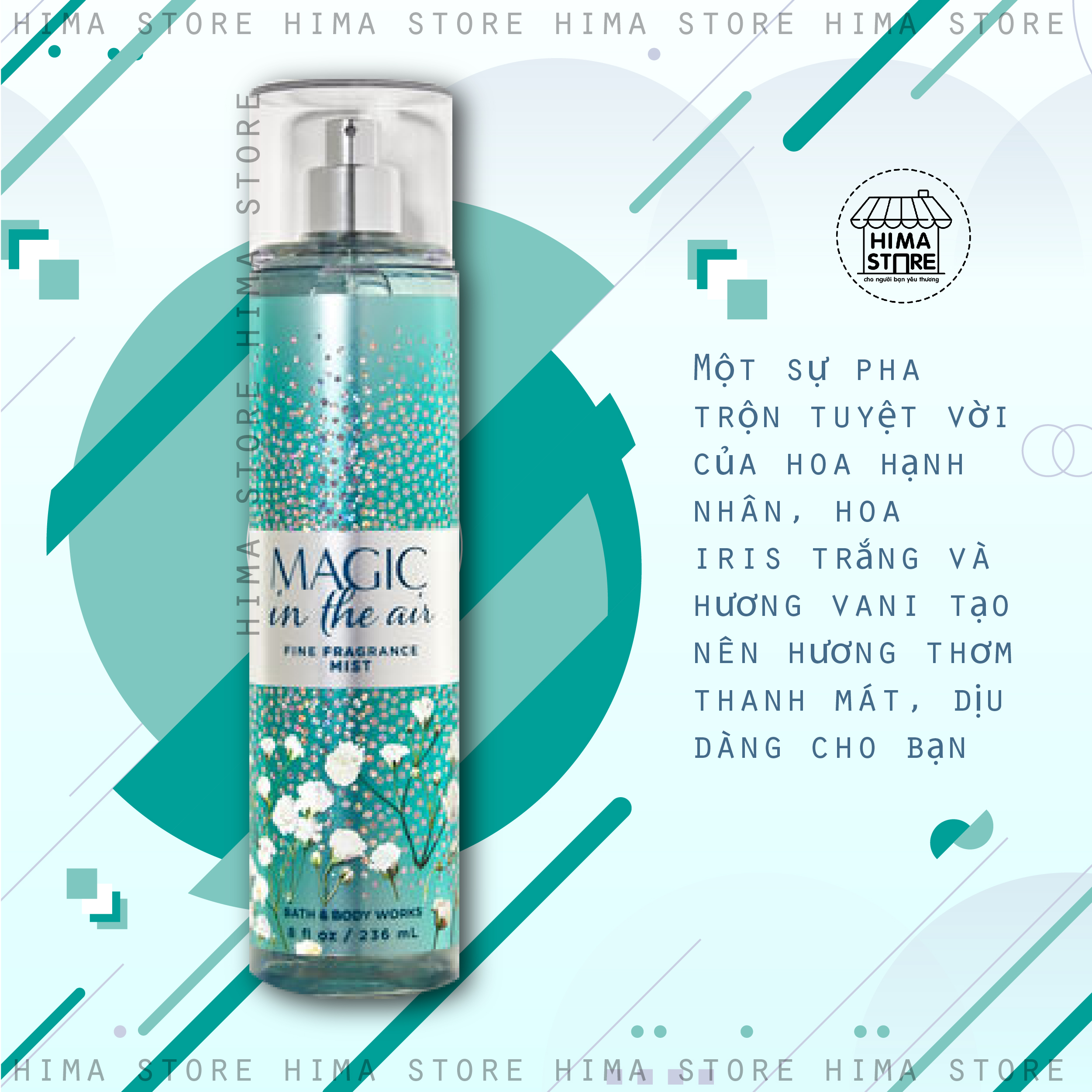 Xịt thơm toàn thân bath & body works- magic in the air 236ml
