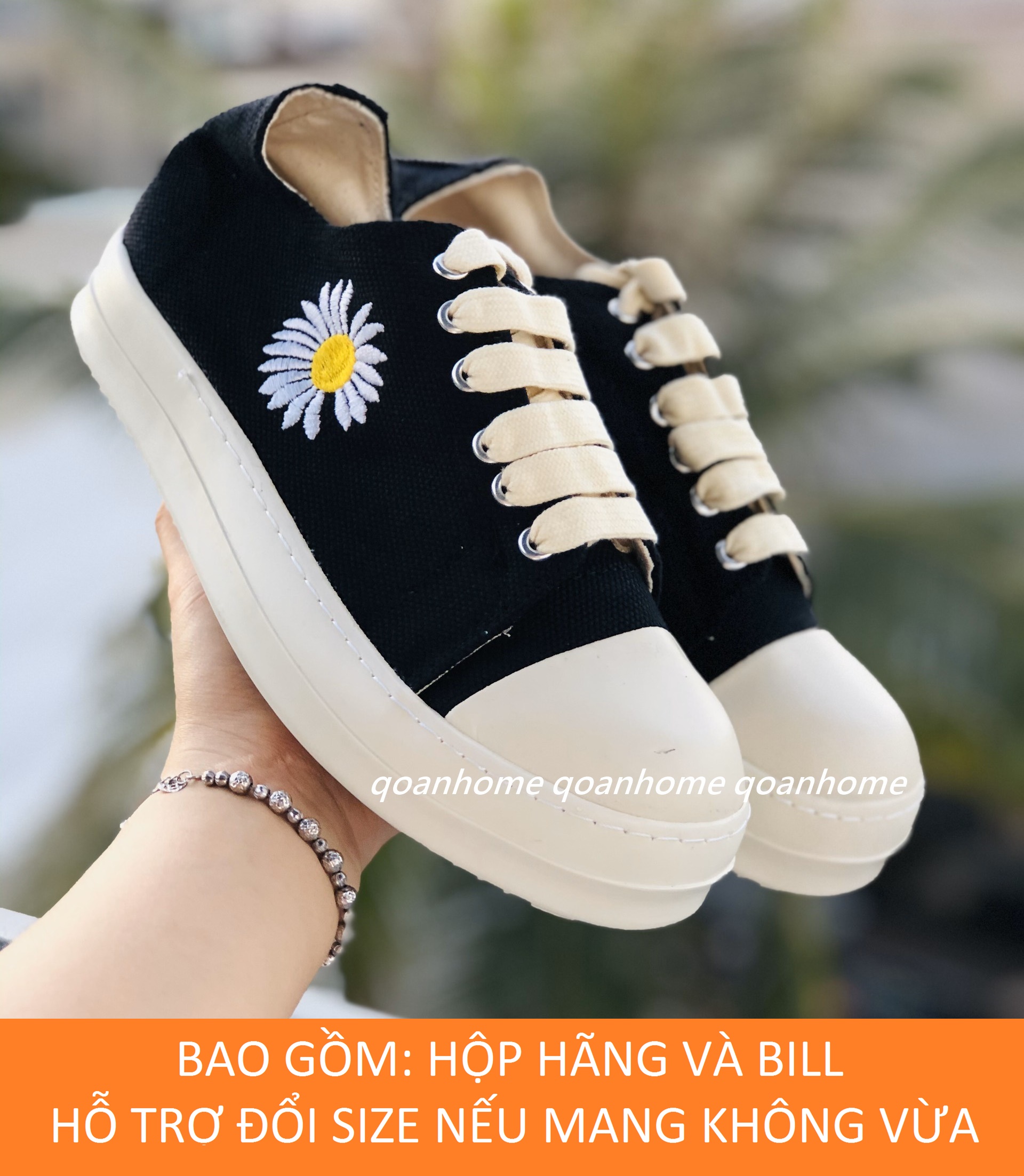 [HỘP HÃNG + BILL] GIÀY VẢI NAM NỮ RO THÊU HOA CÚC - GIÀY SNEAKER NAM RO THÊU HOA CÚC - RO THÊU HOA CÚC - giày thời trang nam nữ - giày cặp - giày đôi - giày học sinh - giày thời trang