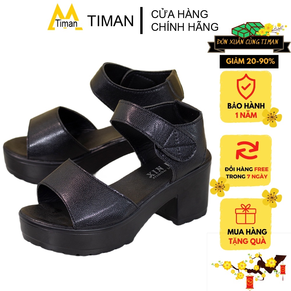 ☈❇☏  Giày sandal nữ quai hậu TIMAN KT12 thời trang thoải mái bảo hành 1 năm