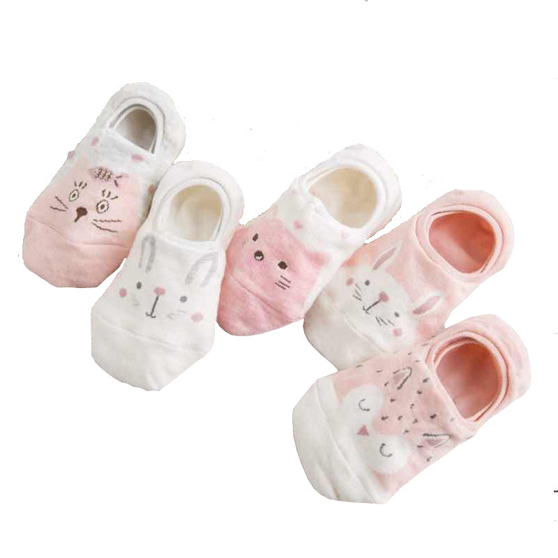 Set 5 đôi tất / vớ cổ thấp style hàn quốc cực cute