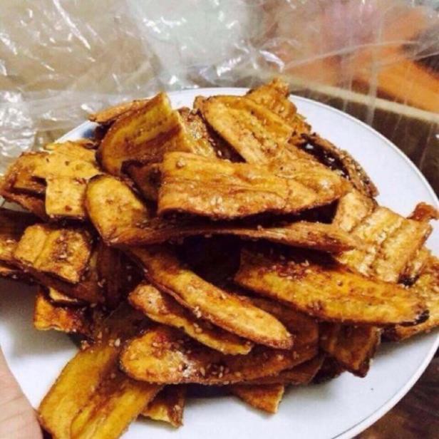 1kg Chuối mè sấy giòn loại ngon