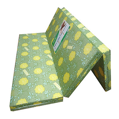 Nệm bông ép gấp 3 korea kích thước 1m6 x 2m x 3cm cao cấp,. giao màu ngẫu nhiên
