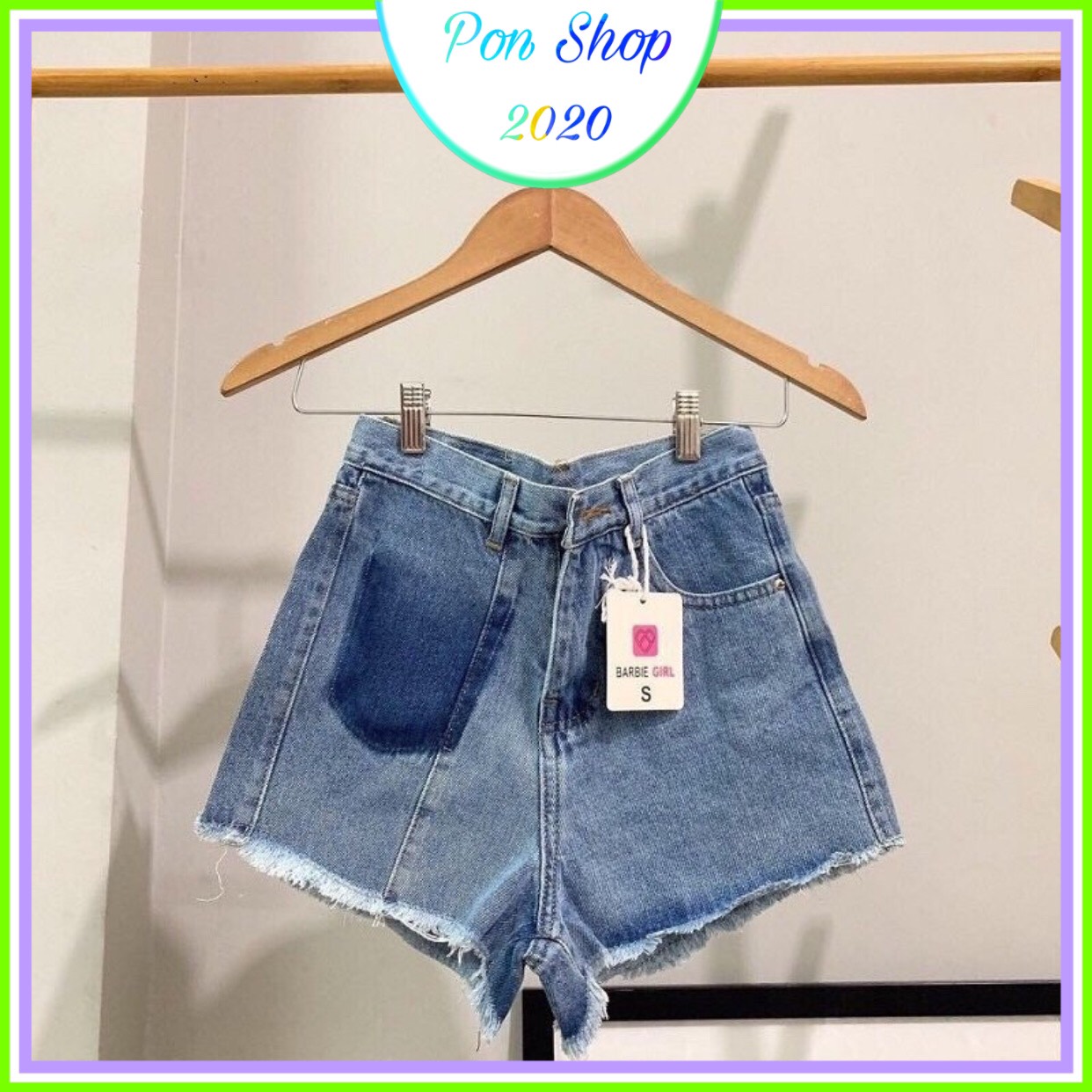 Quần short jean nữ, quần short nữ co giãn cao cấp hot 2021 ponshop 2020 jn014