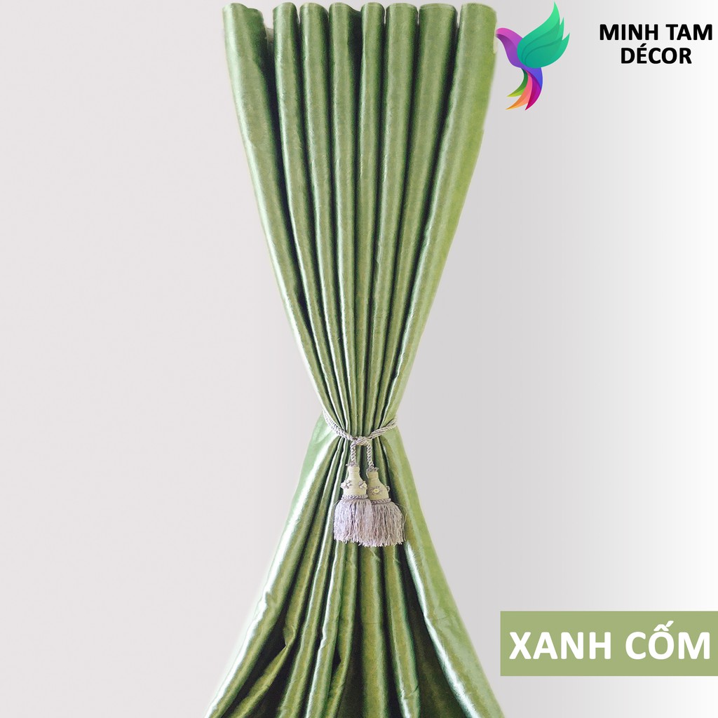 Rèm cửa sổ Minh Tâm cản nắng , cách nhiệt - Màu xanh cốm