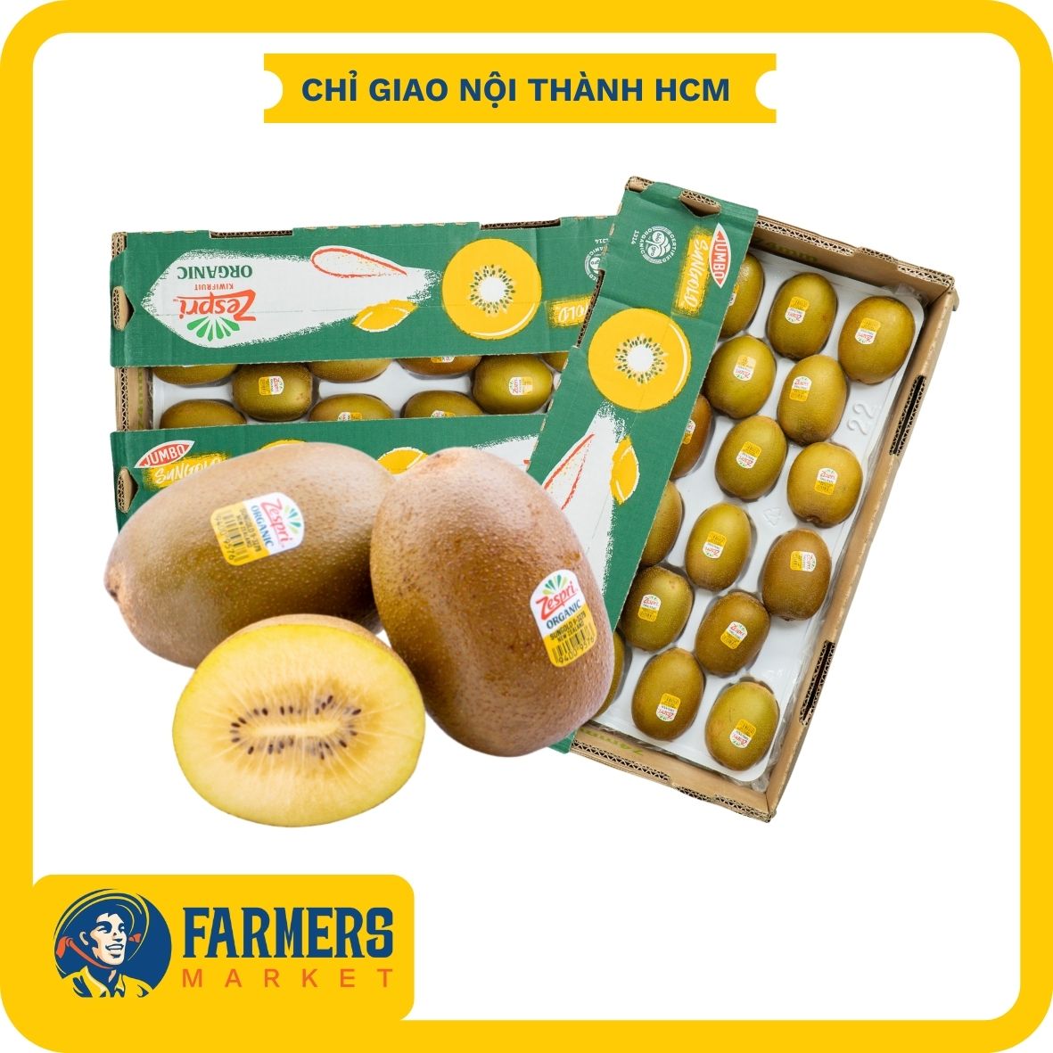 [HCM-Giao nhanh 3H] Kiwi vàng hữu cơ New Zealand | 0.5Kg - Kiwi có độ ngọt thanh khi còn cứng trái, và ngọt đậm hơn khi trái bắt đầu chín.