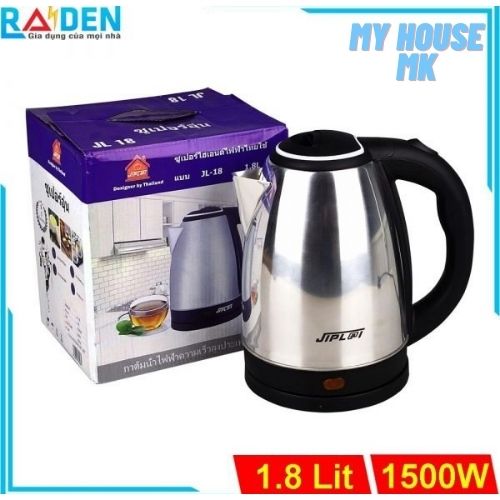 [HCM]Ấm siêu tốc inox 1.8L JL-18 không hoen rỉ tự ngắt khi cạn nước HÀNG THÁI LAND.