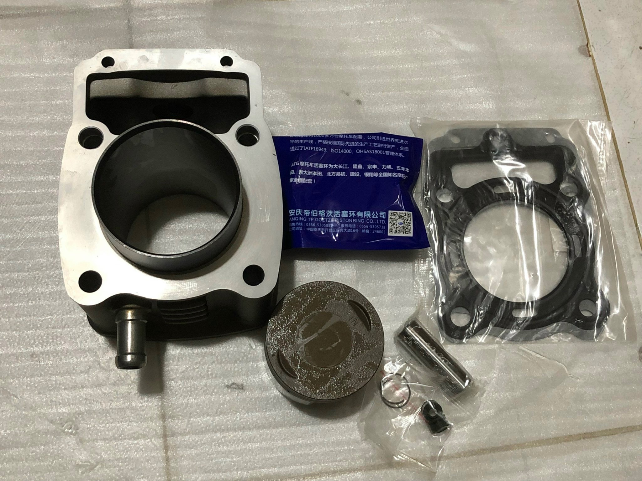 Bộ nòng + piston bạc xe ba gác yingxiang 250cc