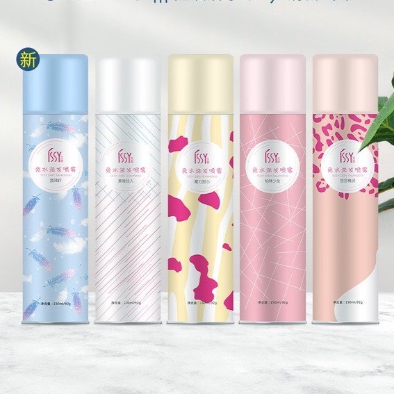 Dầu gội dạng xịt khô issy nội địa trung - dầu gội đầu khô issy làm sạch và hết bết dính dầu giá rẻ