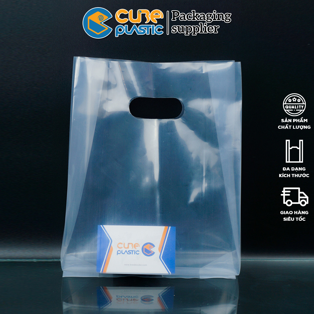 Túi Nilong Hột Xoài Trong Suốt PE,HD Zin 1KG - CTY BAO BÌ CUBE
