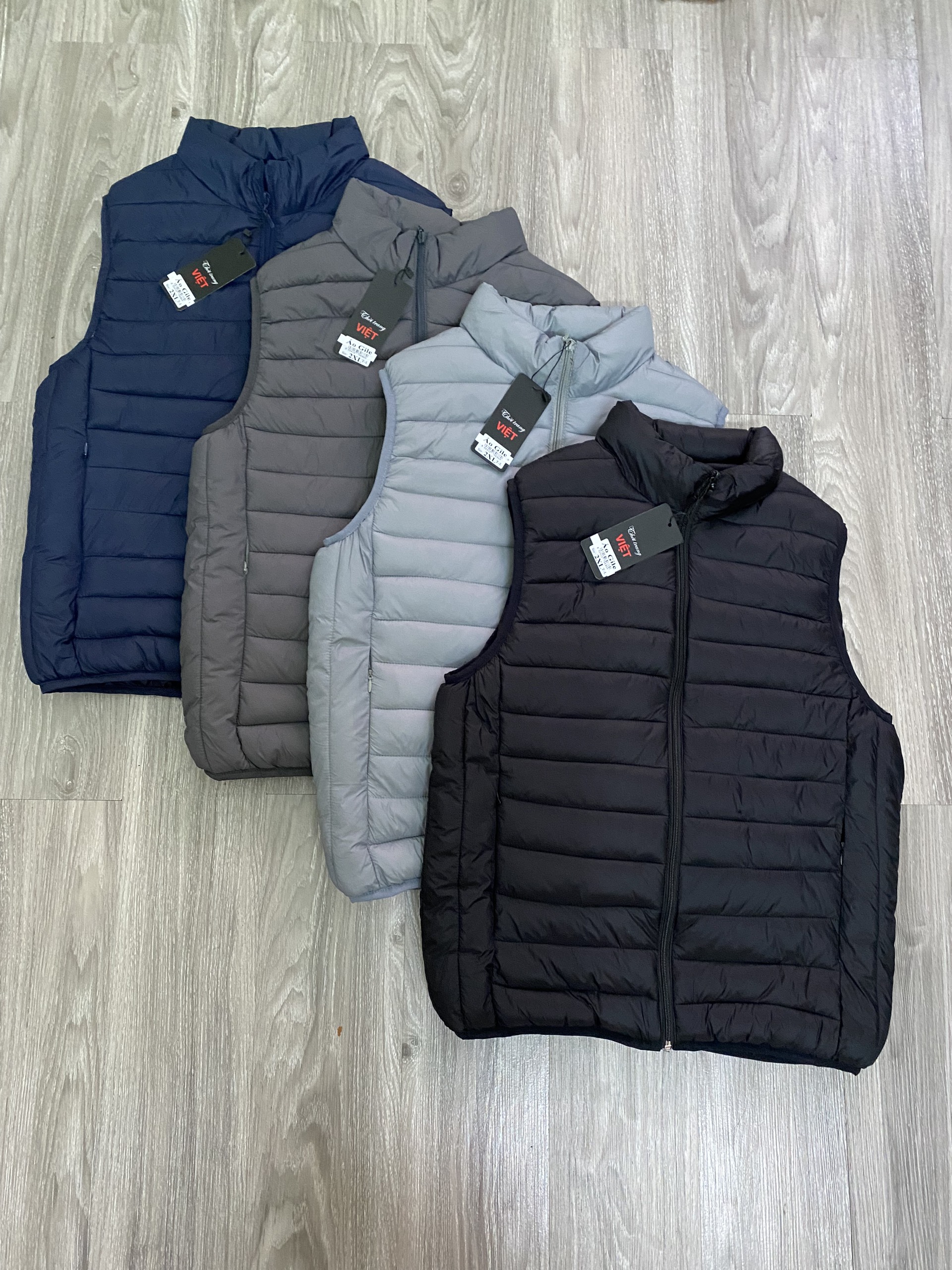 Áo phao gile nam siêu nhẹ 3 lớp (4 màu) MANADO vải gió mềm mại mặc nhẹ giữ ấm tốt dễ dàng vận động AP02