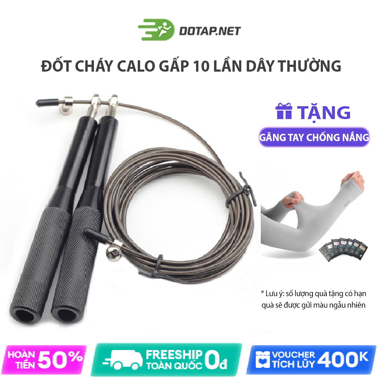 Dây nhảy thể lực, dây nhảy tay cầm hợp kim tốc độ giảm cân hiệu quả