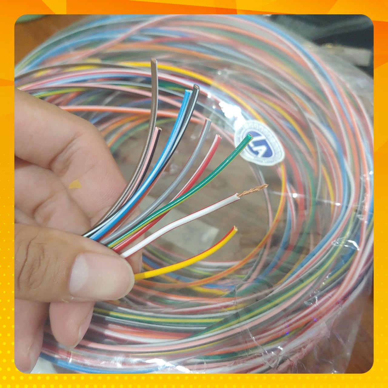 dây điện nhiều màu 0.3mm 0.5mm  0.75mm (10 màu)