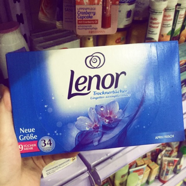 Giấy xả khô lenor xách tay đức 34t