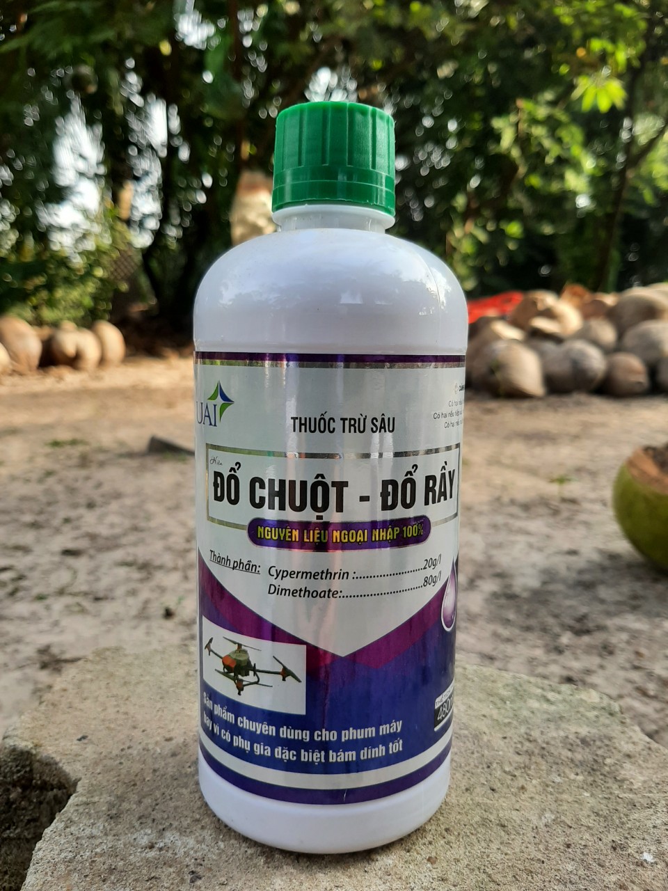 [Freeship Max] Thuốc Đổ Chuột Đổ Rầy trừ sâu đục thân, đuổi chuột nguyên liệu ngoại nhập chai 450ml_VTNN TRUNG THIEN THINH