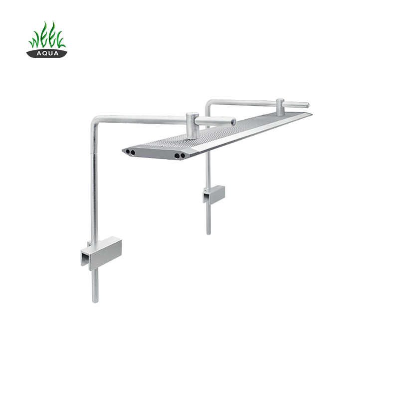 Bộ 2 Chân treo đèn week nhôm cao cấp | giá treo đèn TRÒN/DẸT cho bề cá, bể thuỷ sinh