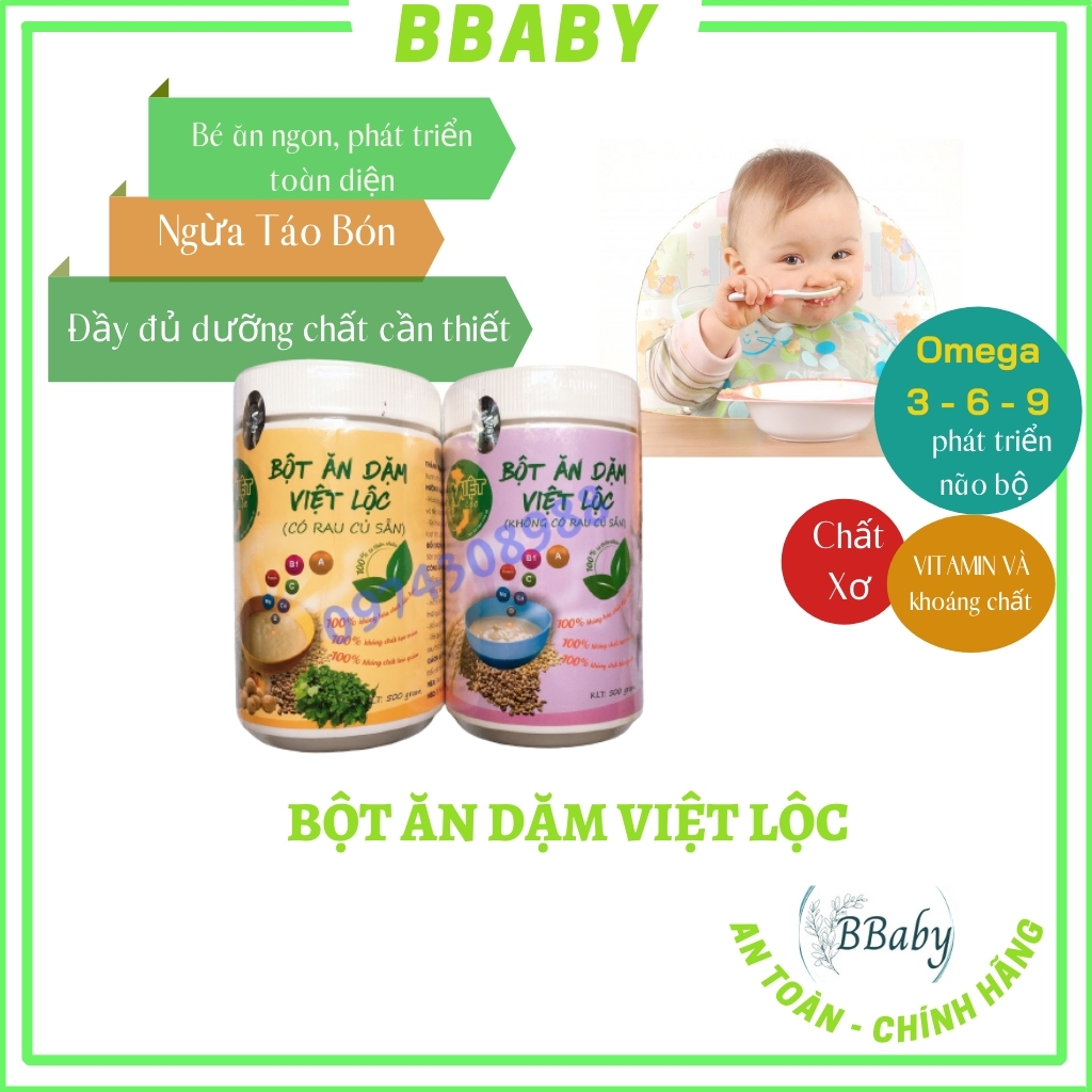 1kg Bột ăn dặm cho bé từ 4-10 tháng tuổi