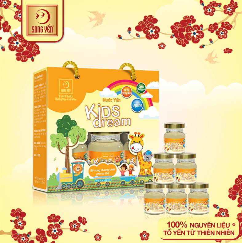 Nước yến dành cho trẻ em kids lysine - yến sào song yến