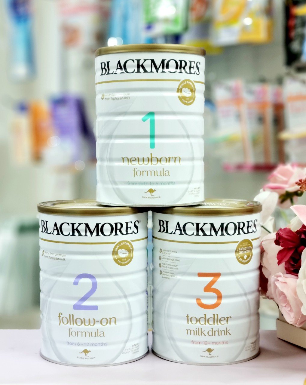 Sữa Blackmore đủ số 1,2,3 900g (Date mới)