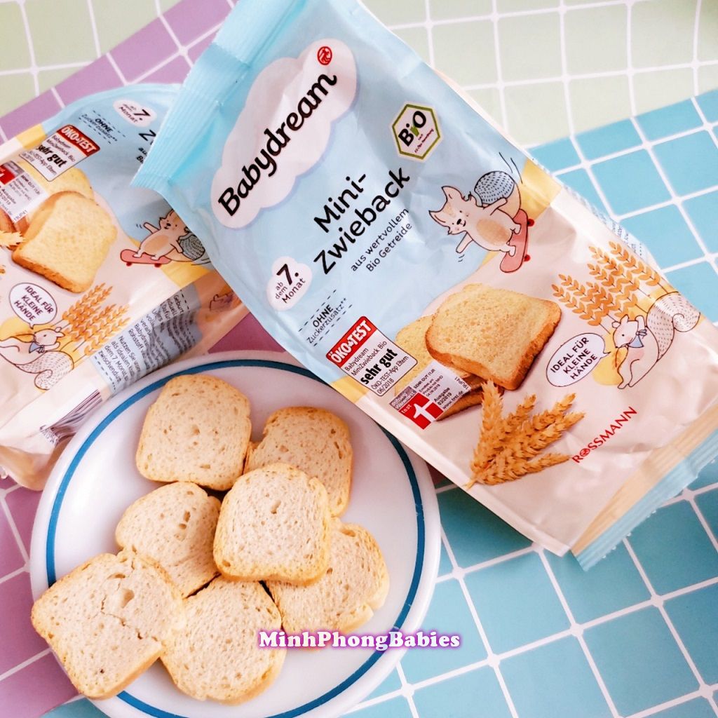 Bánh mì hữu cơ babydream cho bé 7m+