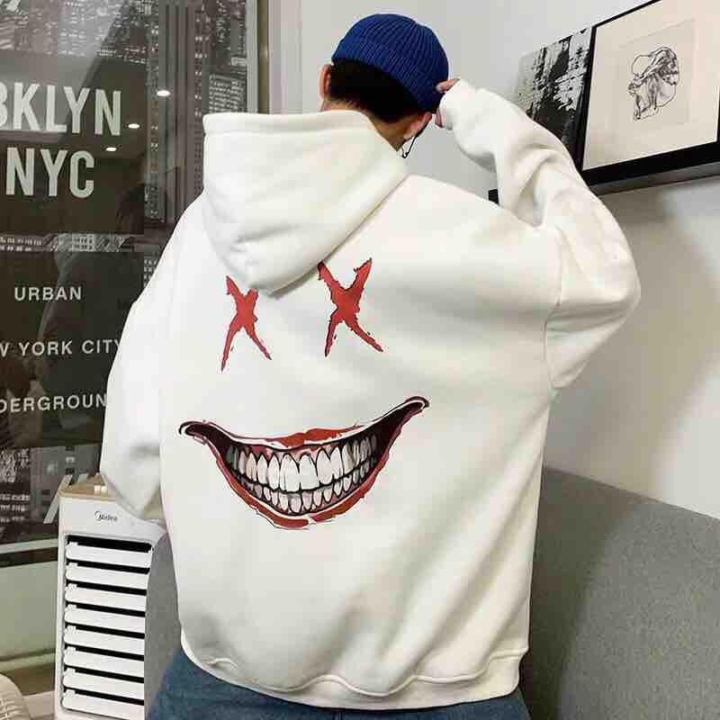 (Mua 1 được 1 phần quà Hot) Áo quảng châu so HOT, ulzzang, bigsize , có size lớn, áo hoodie nụ cười ác quỷ *.*