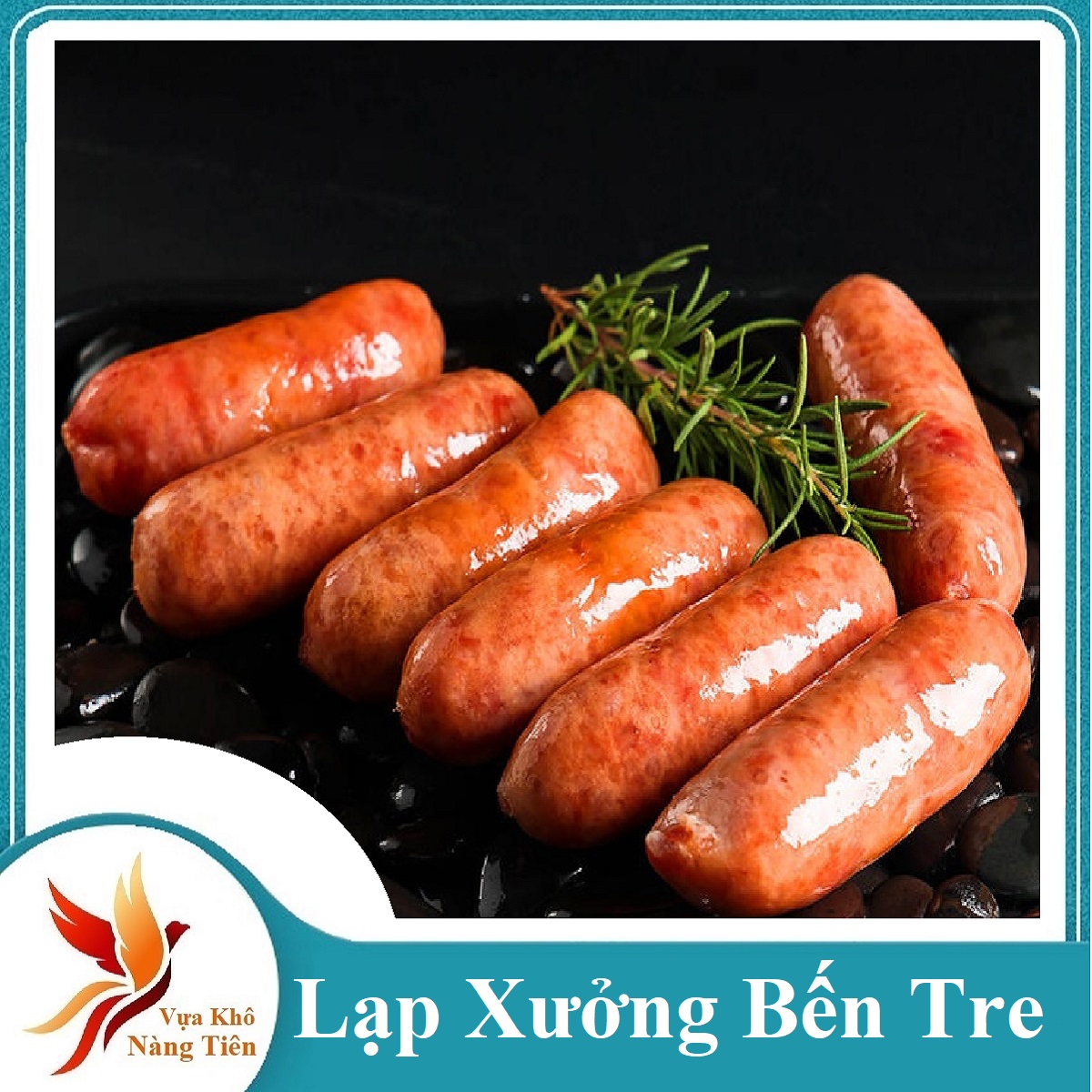 LẠP XƯỞNG TIÊU ĐEN MINH TRIẾT 500gr-vị ngon, ngọt, thơm đặc trưng của lạp xưởng miền Tây