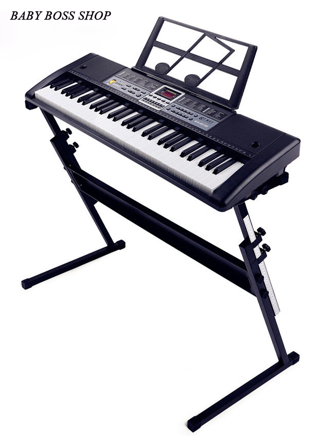 Đàn piano điện tử cho người mới học đàn Đàn organ điện tử 61 phím kèm giá đỡ đàn