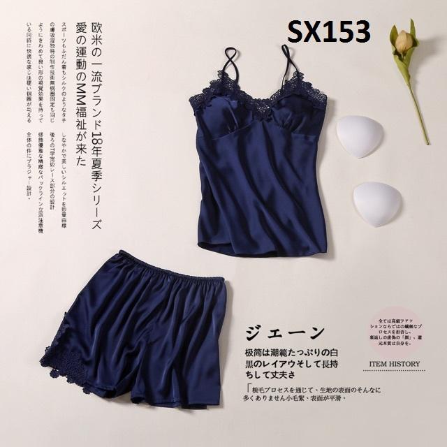 “size lớn 42-60kg “ bộ ngủ lụa satin quãng châu phối ren cao cấp sx153