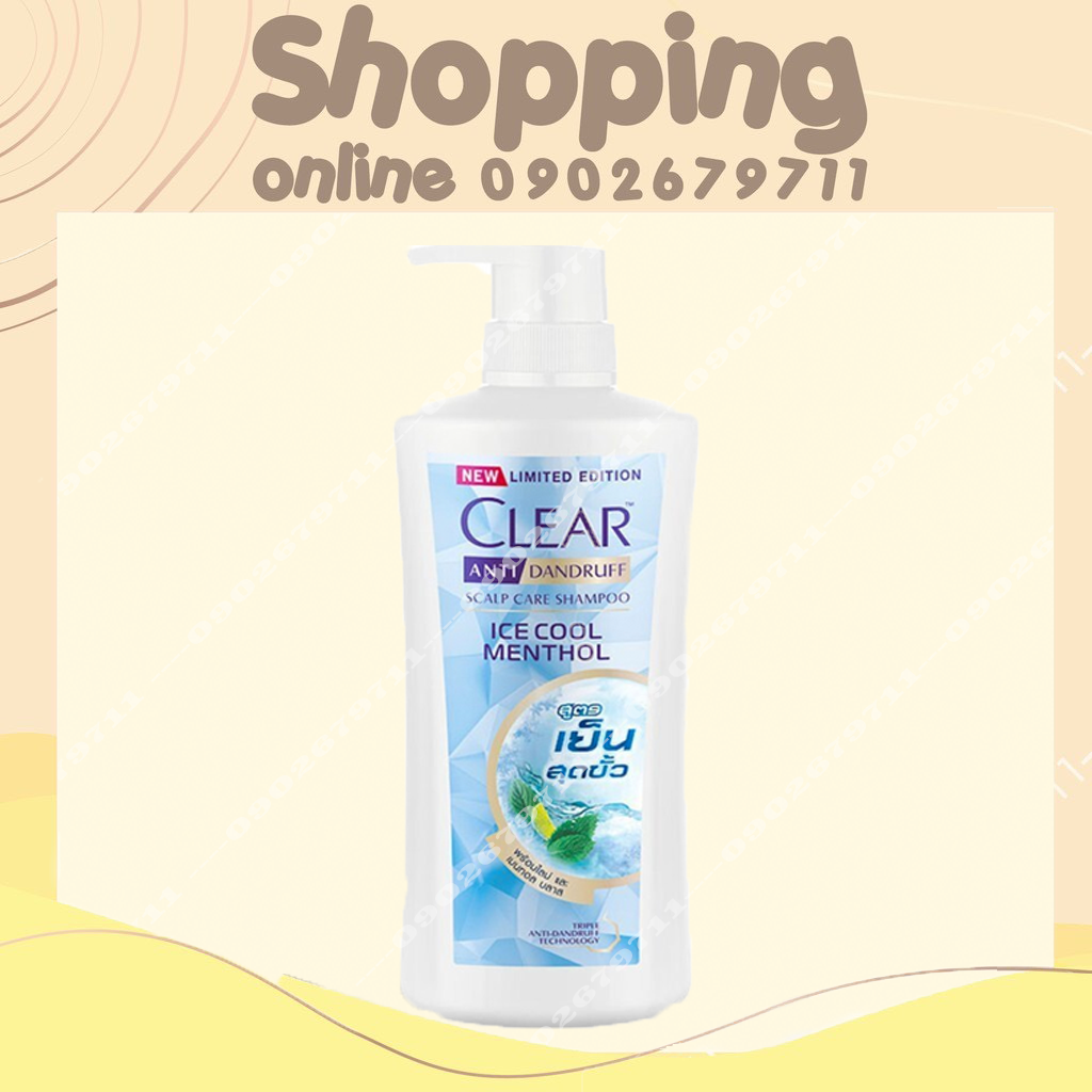 Dầu gội Clear Bạc Hà Thái Lan