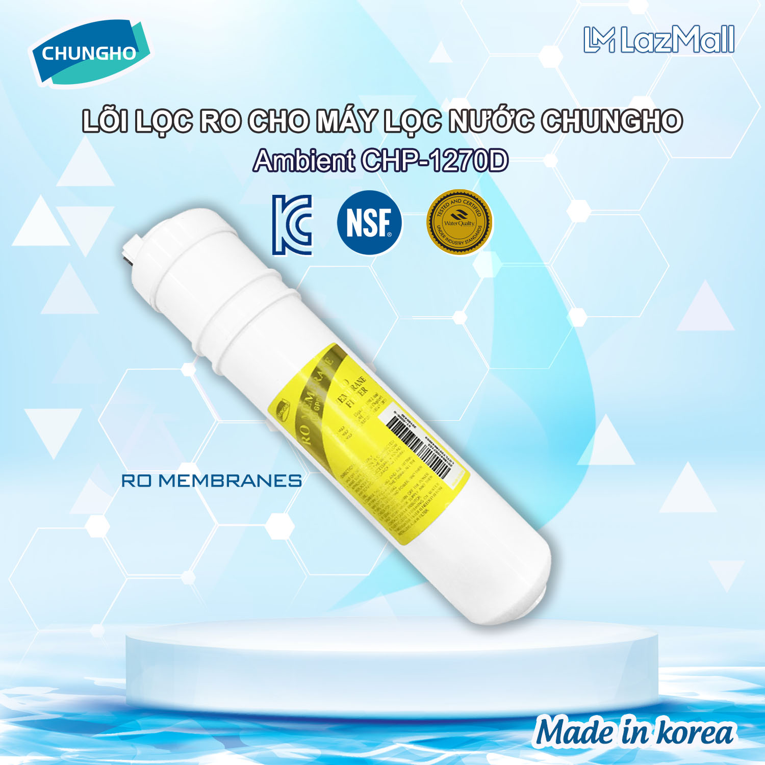Lõi lọc ro cho máy lọc nước chungho ambient chp-1270d