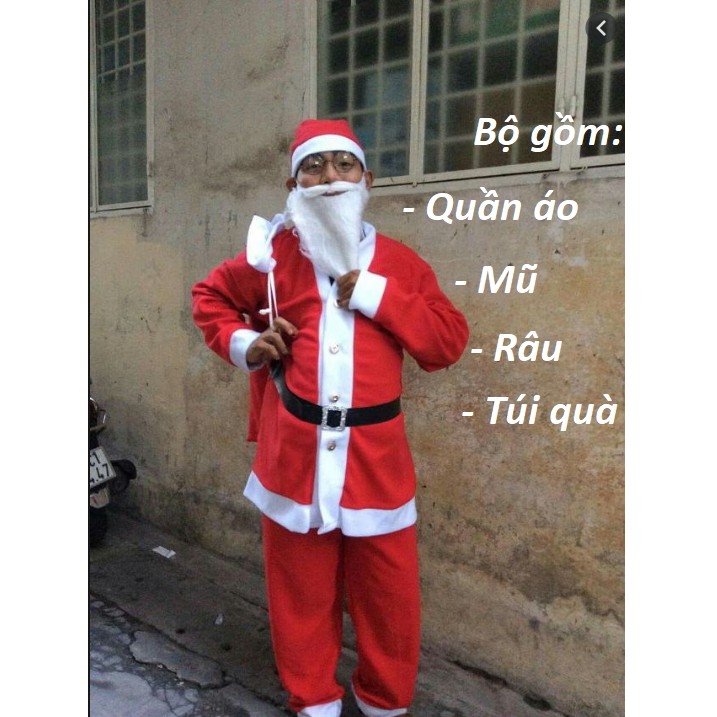 Bộ ông già noel vải nỉ