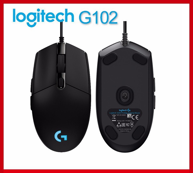 Chuột Có Dây Logitech Bấm Là Có Giá Ngon Hàng Chất Logitech G102 8000DPI RGB 6 Phím Cảm Biến Đôc Quyền Với Nút Bấm Nảy Và Mềm Mại