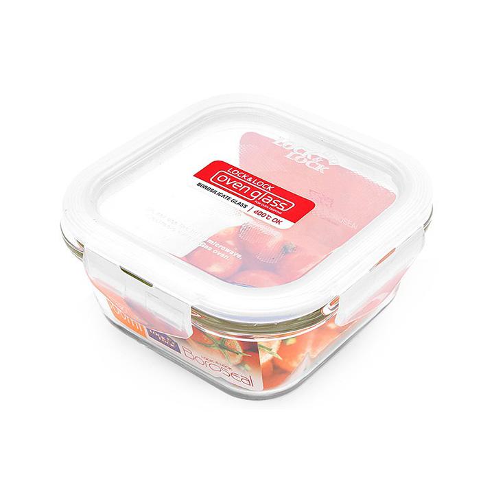 Thố thủy tinh vuông lock&lock llg214 500ml
