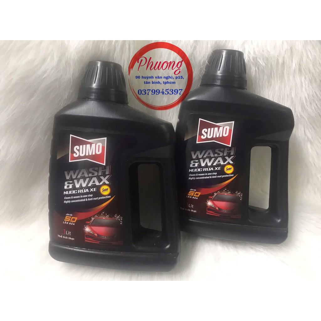 Nước rửa xe Sumo wash & wax 1 lít