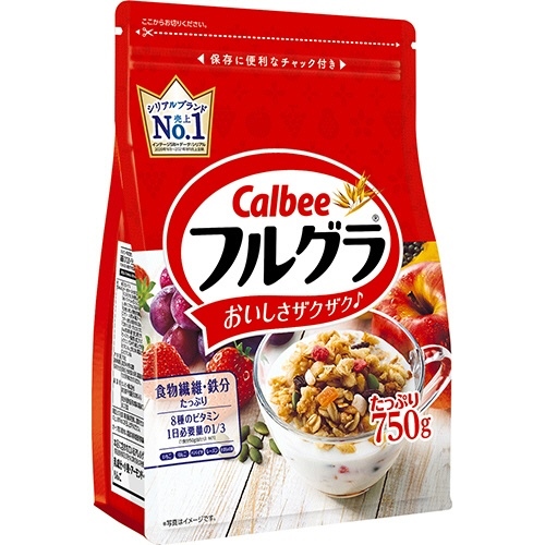 [MẪU MỚI] NGŨ CỐC CALBEE CỦA NHẬT VỊ TRÁI CÂY HỖN HỢP (GÓI 750GR)