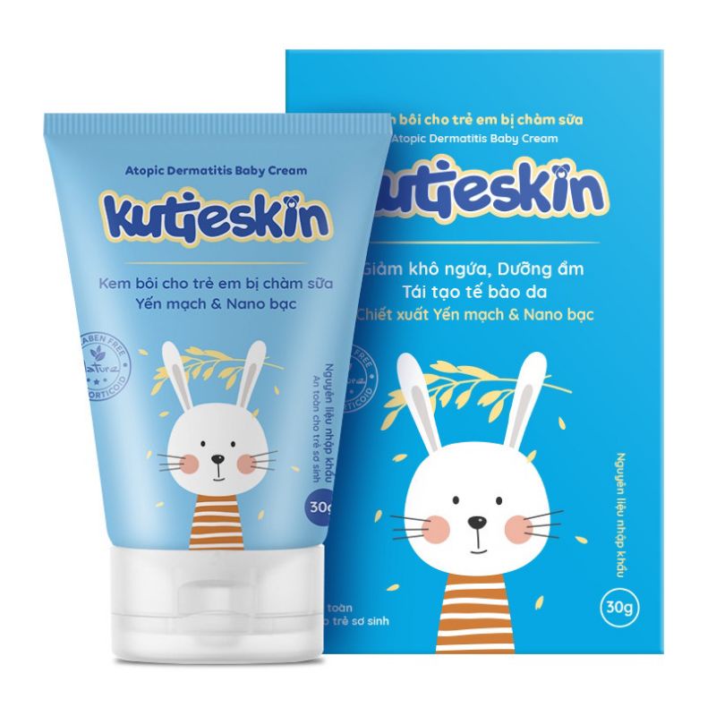 Kutieskin - kem bôi cho bé chàm sữa, lác sữa