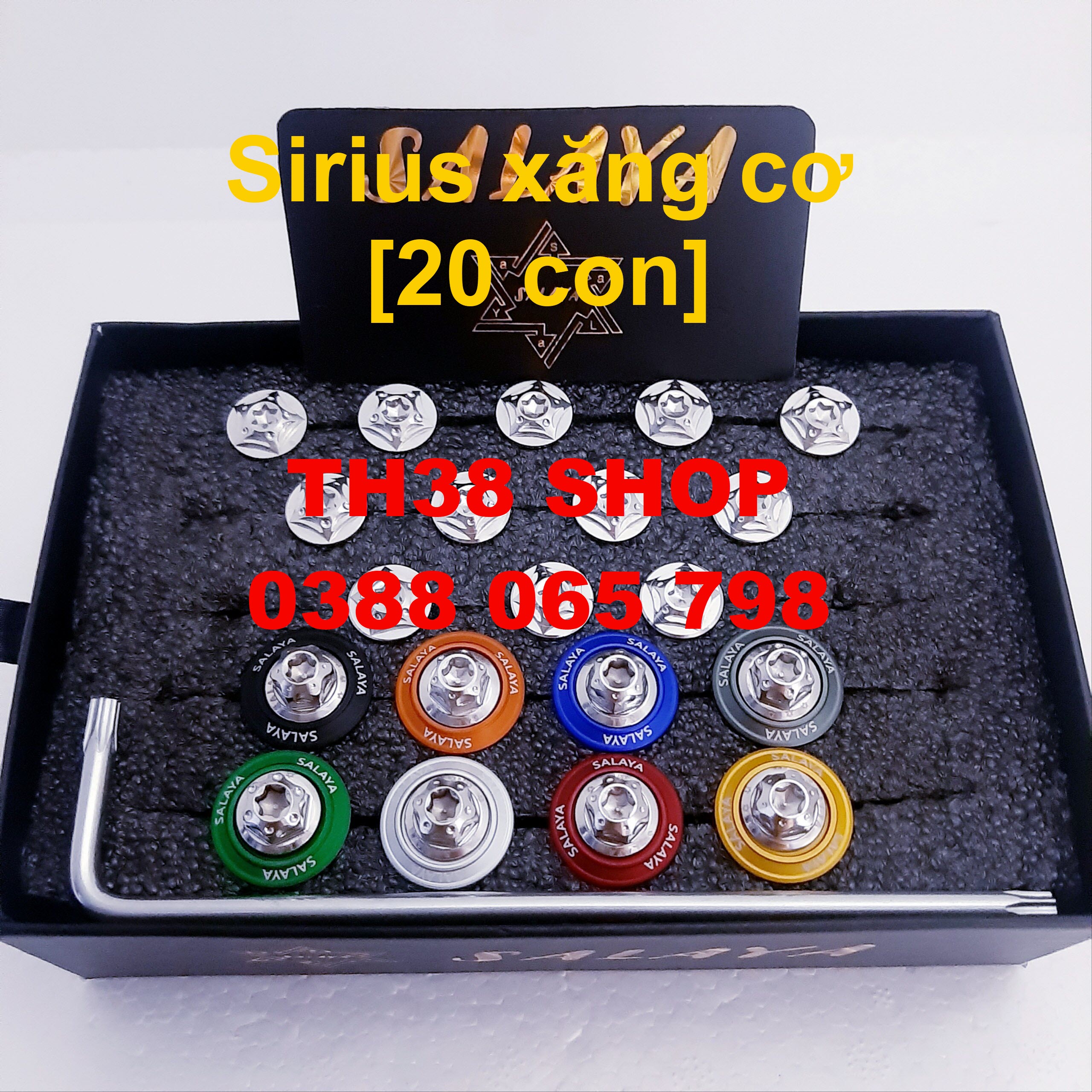 ốc áo sirius xăng cơ salaya [mẫu trụ lông đền 20c]