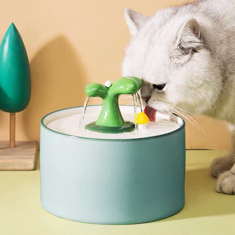 [ Hot Hot ] Bình lọc nước tự động cho chó mèo mẫu gốm sứ cao cấp
