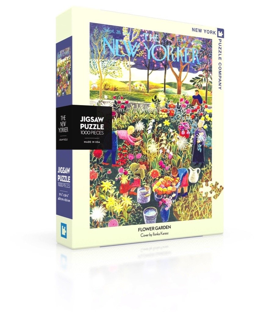 [HCM]Bộ xếp hình 1000 miếng Jigsaw New York Puzzle Company - FLOWER GARDEN (28 Sep 1946)