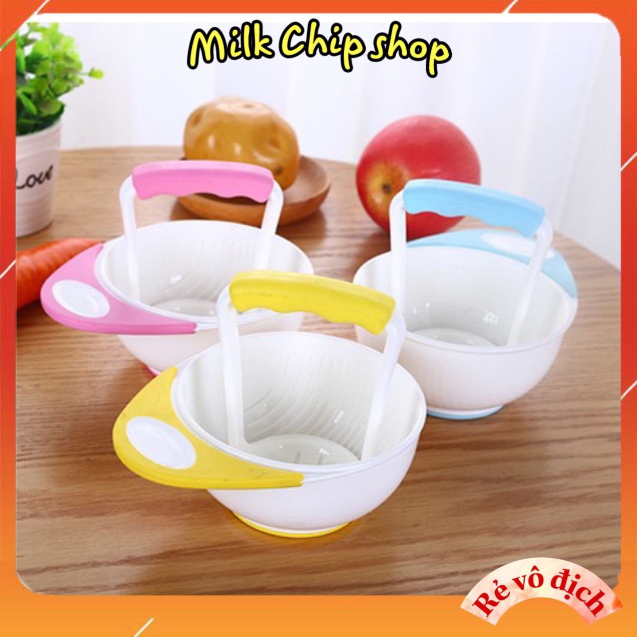 Bát nghiền thức ăn, đồ ăn dặm cho bé ăn dặm kiểu Nhật tiện dụng đa năng