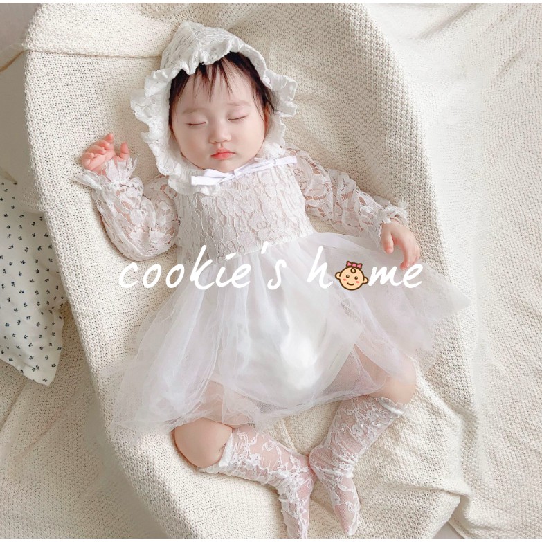 [HCM][Lấy mã giảm thêm 30%]Set 3 chi tiết kèm mũ bộ body công chúa váy phồng cho bé gáitu72 3kg-15kg mặc đi chơi chụp hình thôi nôi đầy tháng